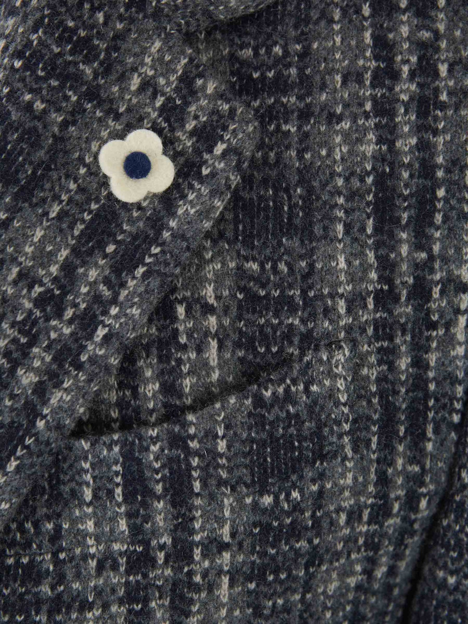 Outlet online Lardini Hombre Americana Cuadros Cashmere color Azul Marino sku 302-003200 01 - Foto 4