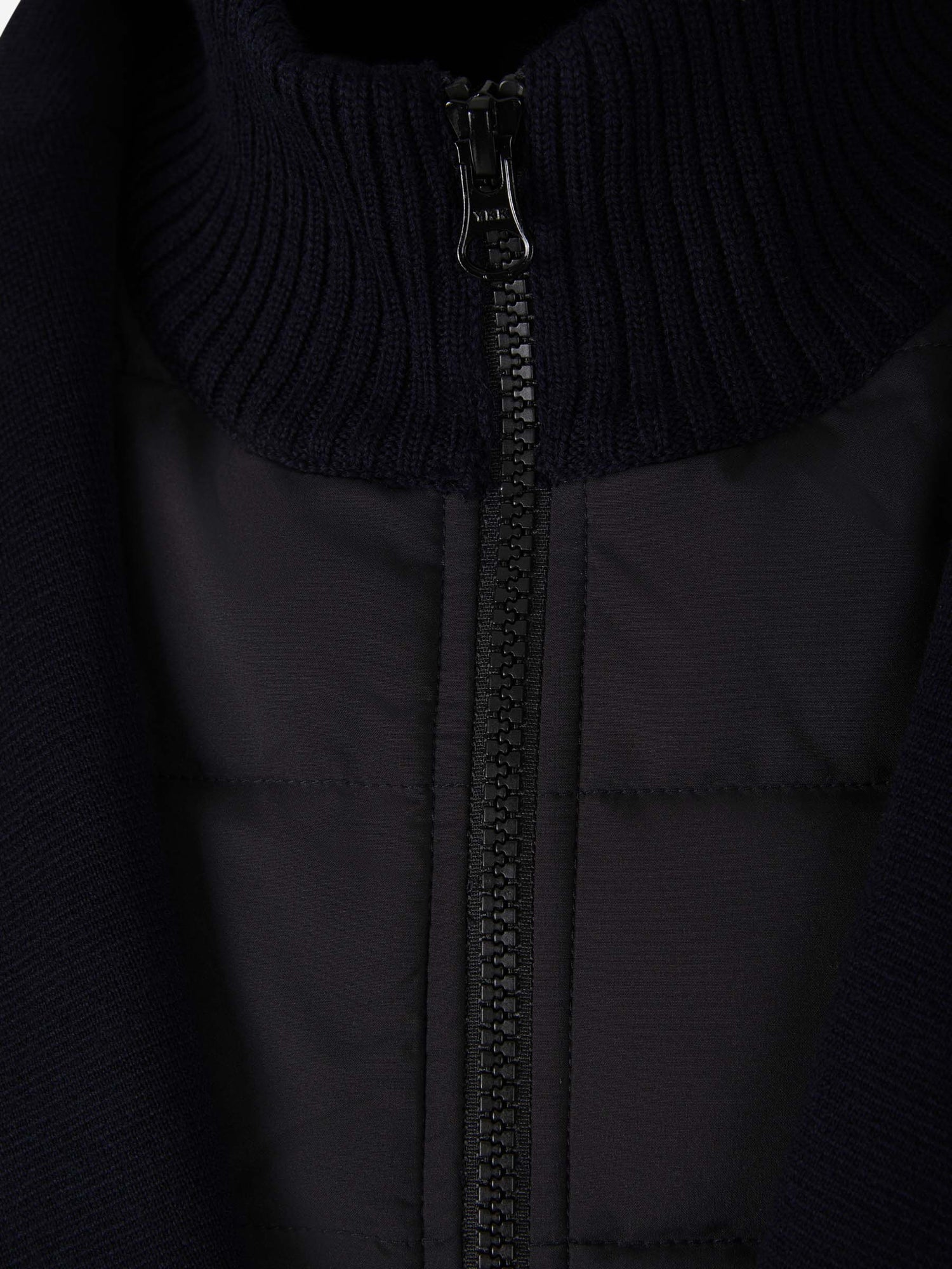 Outlet online Gran Sasso Hombre Americana Punto Lana color Azul Noche sku 302-003210 01 - Foto 3