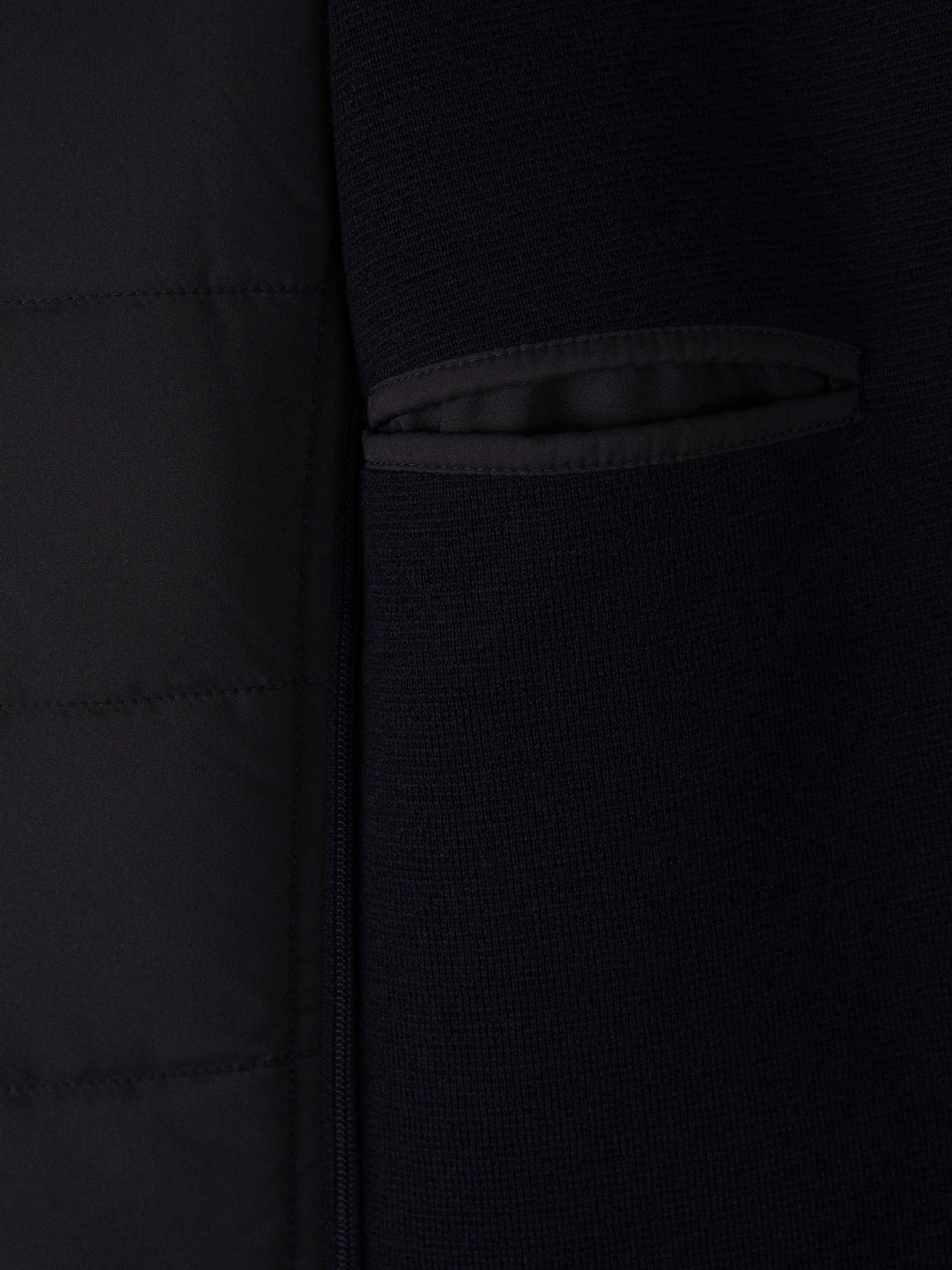 Outlet online Gran Sasso Hombre Americana Punto Lana color Azul Noche sku 302-003210 01 - Foto 5