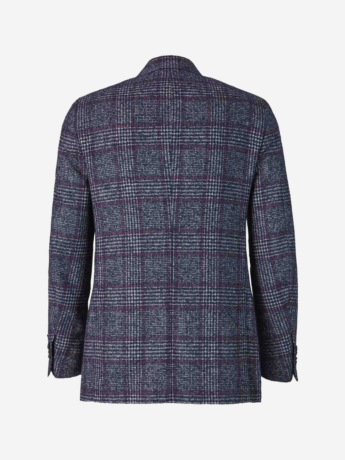 Outlet online Isaia Hombre Americana Motivo Cuadros color Azul Noche sku 302-003216 01 - Foto 2