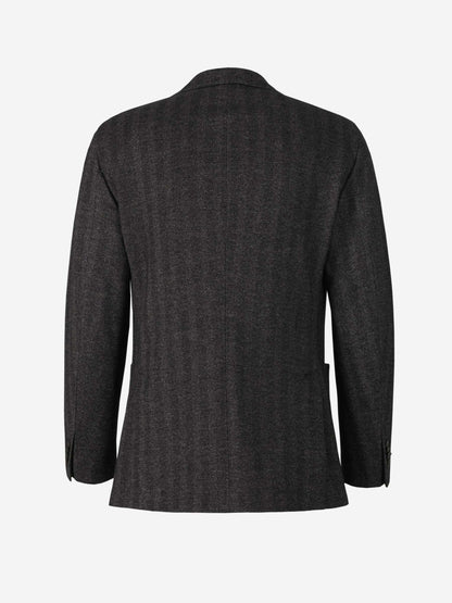 Outlet online Boglioli Hombre Americana Punto Espiga color Gris Oscuro sku 302-003220 01 - Foto 2
