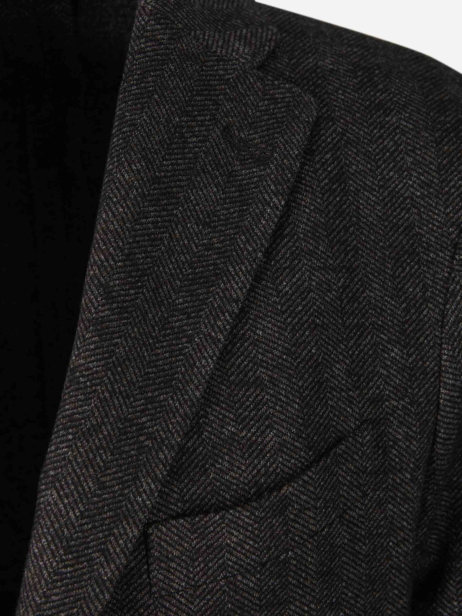 Outlet online Boglioli Hombre Americana Punto Espiga color Gris Oscuro sku 302-003220 01 - Foto 3