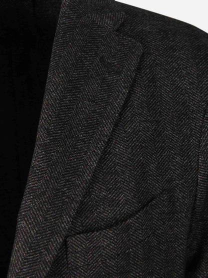 Outlet online Boglioli Hombre Americana Punto Espiga color Gris Oscuro sku 302-003220 01 - Foto 3