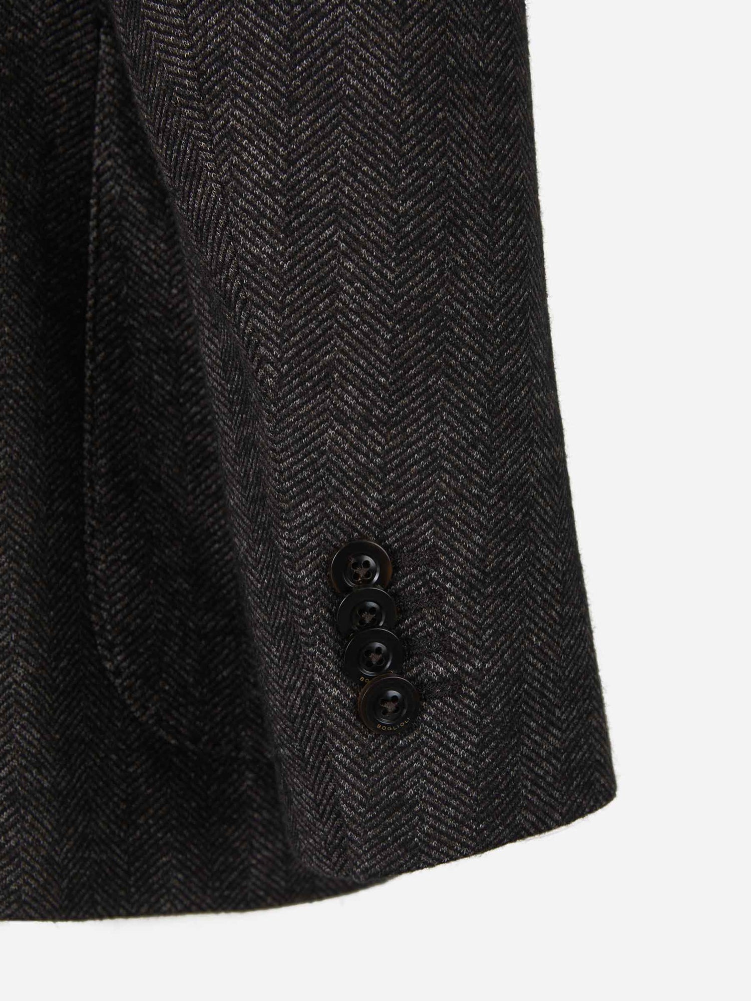 Outlet online Boglioli Hombre Americana Punto Espiga color Gris Oscuro sku 302-003220 01 - Foto 5