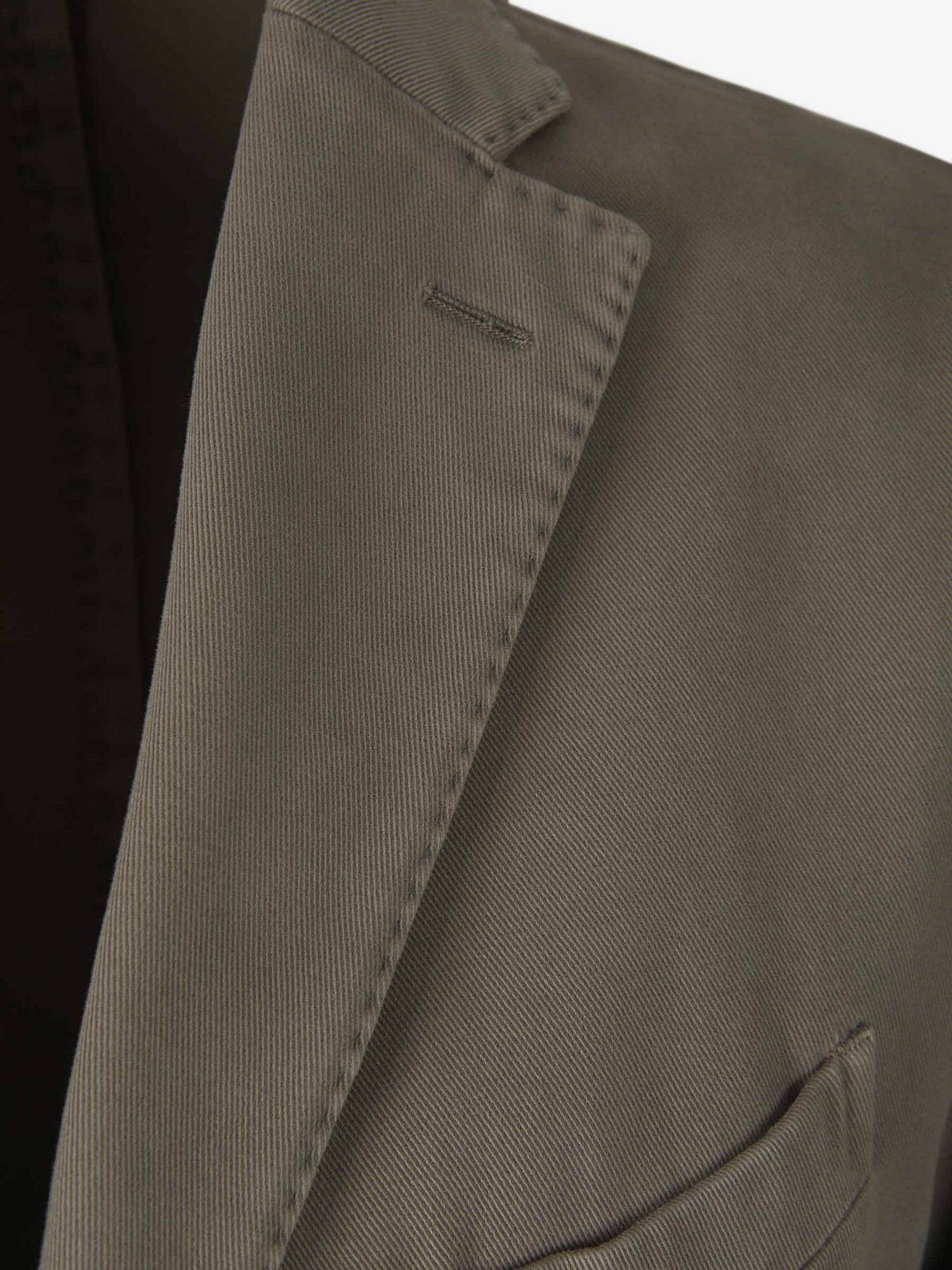 Outlet online Boglioli Hombre Americana Sarga Algodón color Verde Militar sku 302-003226 01 - Foto 3