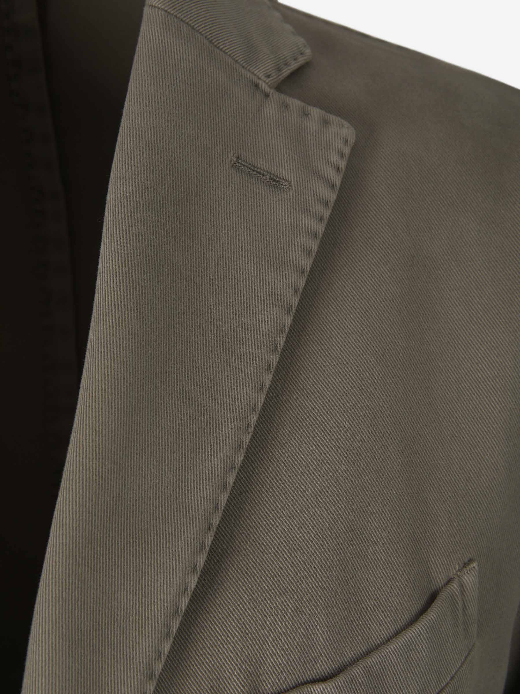 Outlet online Boglioli Hombre Americana Sarga Algodón color Verde Militar sku 302-003226 01 - Foto 3