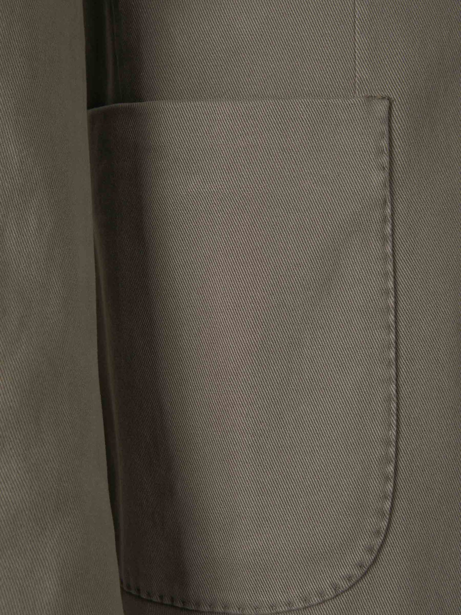 Outlet online Boglioli Hombre Americana Sarga Algodón color Verde Militar sku 302-003226 01 - Foto 4