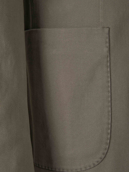 Outlet online Boglioli Hombre Americana Sarga Algodón color Verde Militar sku 302-003226 01 - Foto 4
