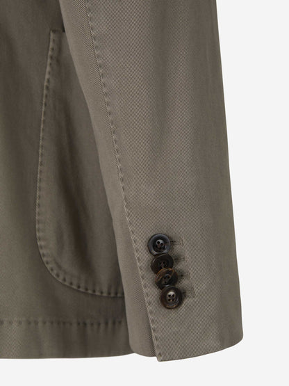 Outlet online Boglioli Hombre Americana Sarga Algodón color Verde Militar sku 302-003226 01 - Foto 5