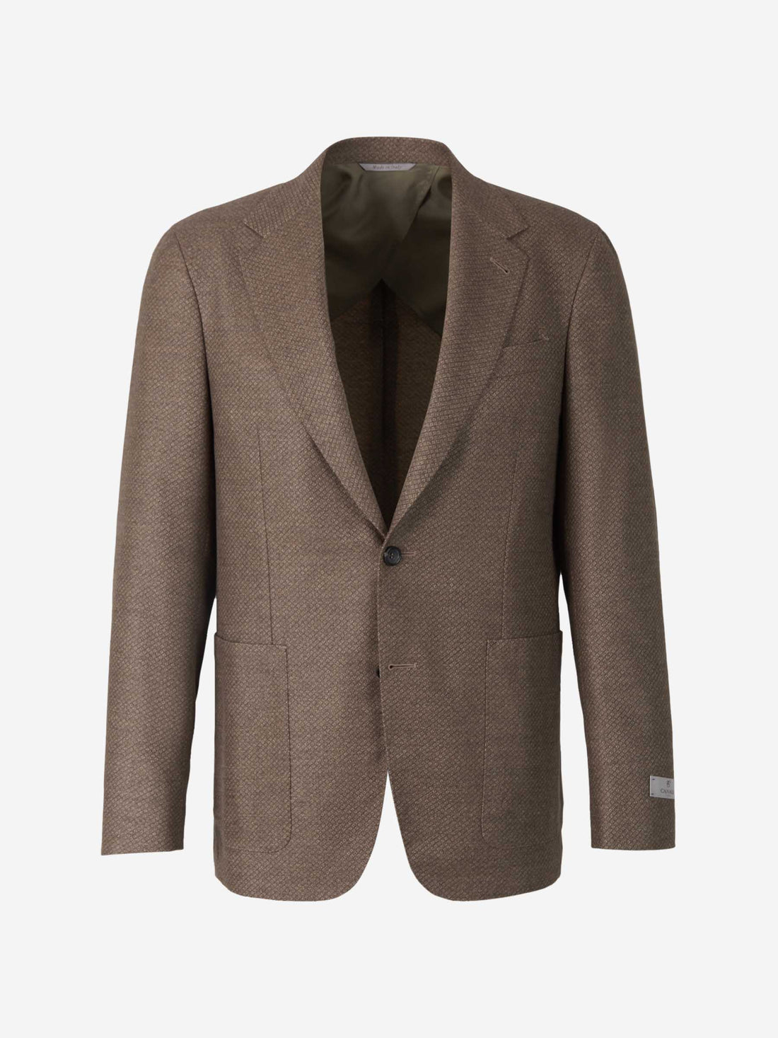 Outlet online Canali Hombre Americana Motivo Geométrico color Marrón sku 302-003242 01 - Foto 1