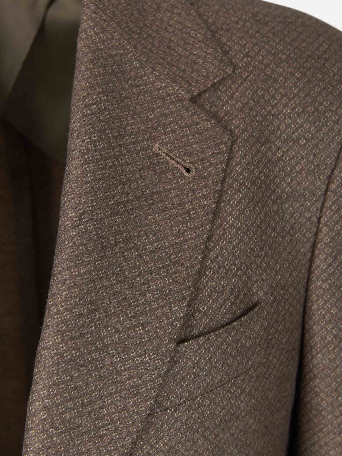 Outlet online Canali Hombre Americana Motivo Geométrico color Marrón sku 302-003242 01 - Foto 3