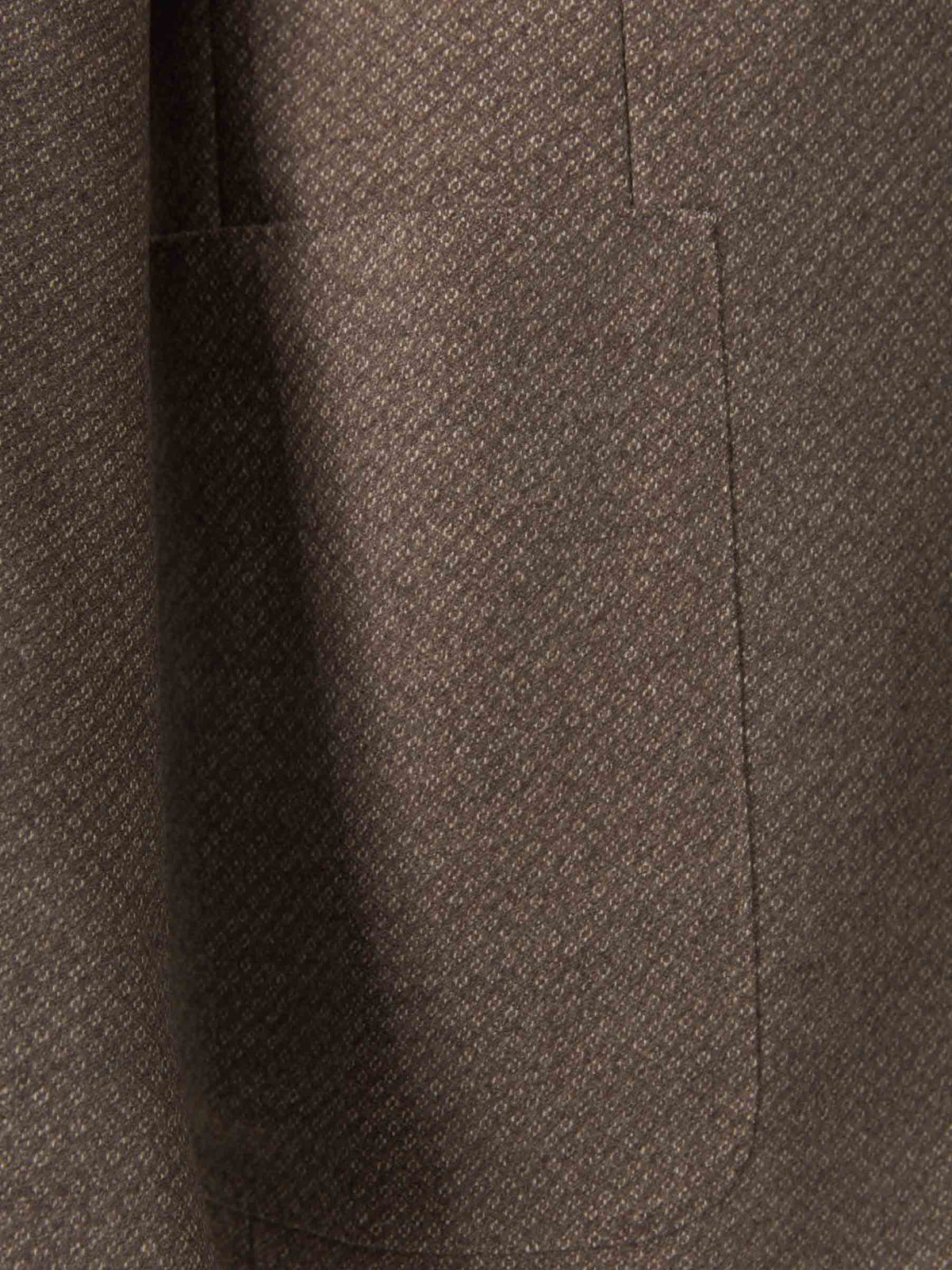 Outlet online Canali Hombre Americana Motivo Geométrico color Marrón sku 302-003242 01 - Foto 4