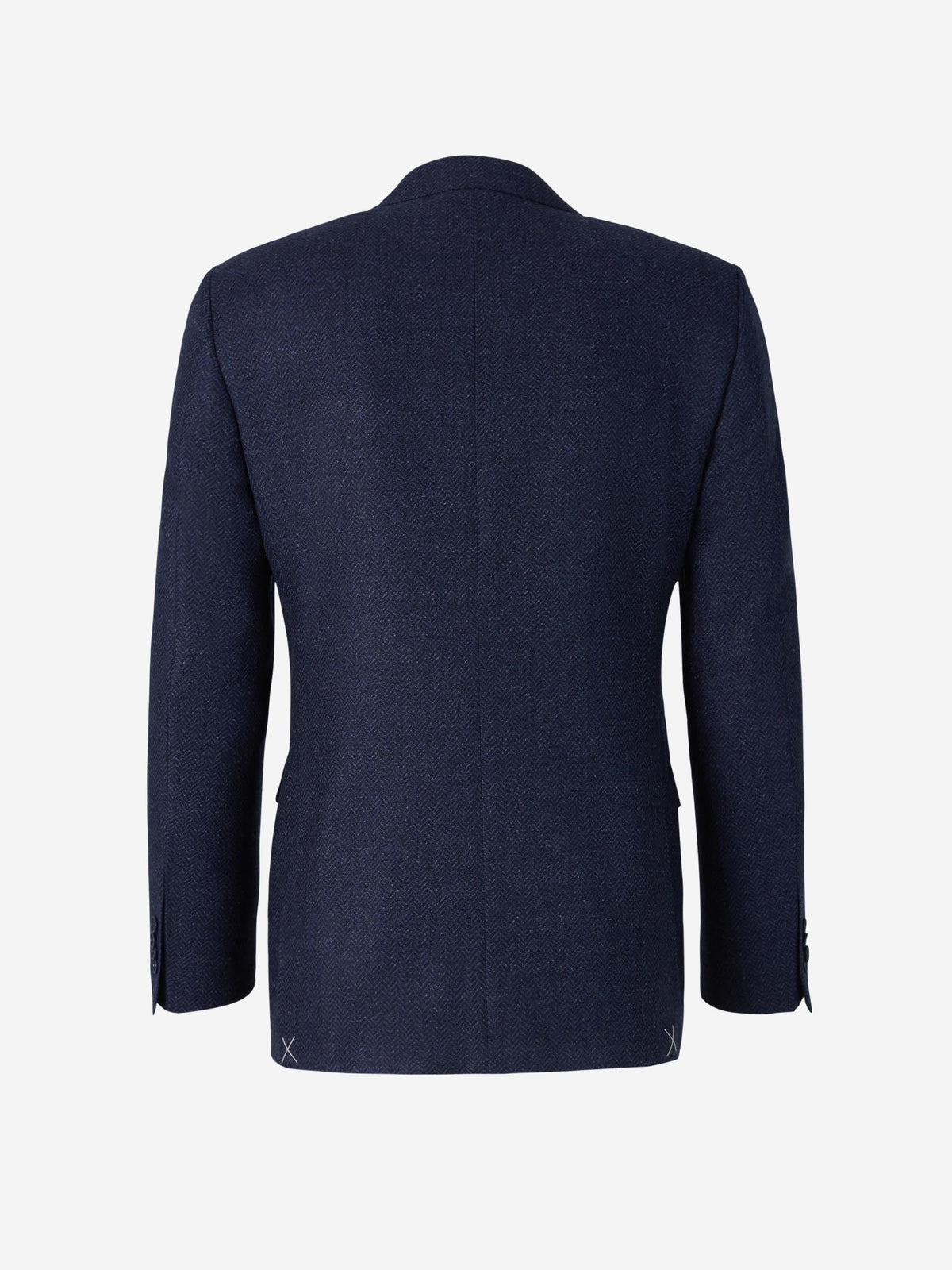 Outlet online Canali Hombre Americana Espiga Lana color Azul Noche sku 302-003245 01 - Foto 2