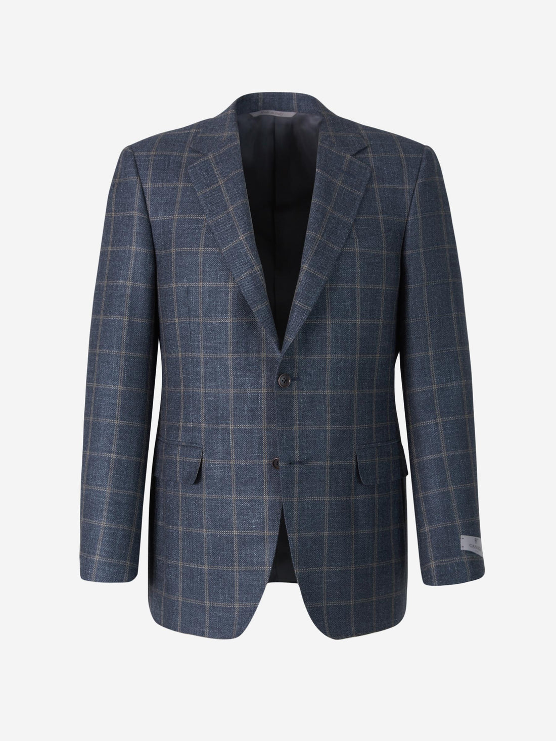 Outlet online Canali Hombre Americana Motivo Cuadros color Gris Antracita sku 302-003247 01 - Foto 1