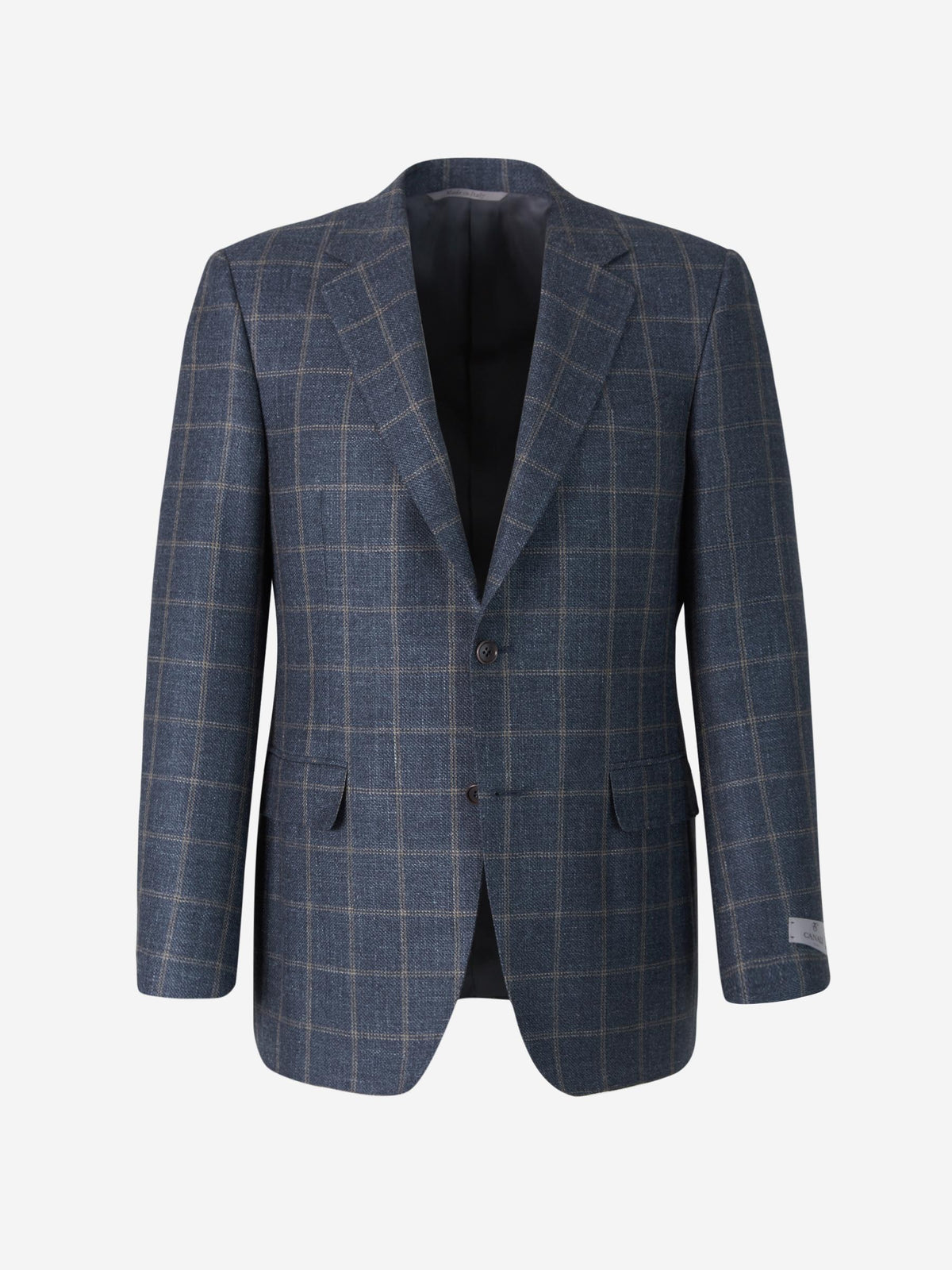 Outlet online Canali Hombre Americana Motivo Cuadros color Gris Antracita sku 302-003247 01 - Foto 1