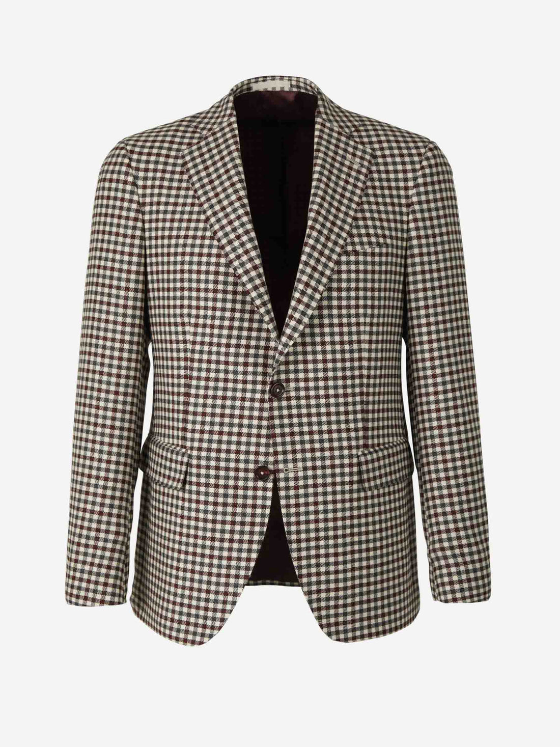 Outlet online Scabal Hombre Americana Motivo Cuadros Lana color Blanco sku 302-003253 01 - Foto 1
