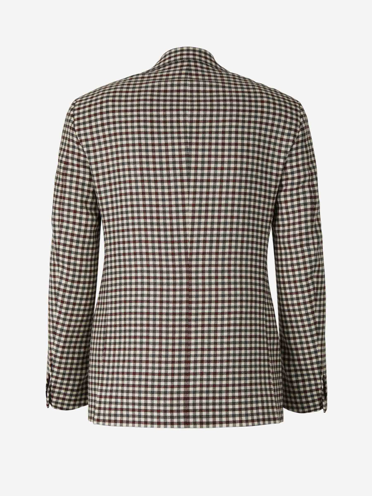 Outlet online Scabal Hombre Americana Motivo Cuadros Lana color Marrón sku 302-003253 01 - Foto 2