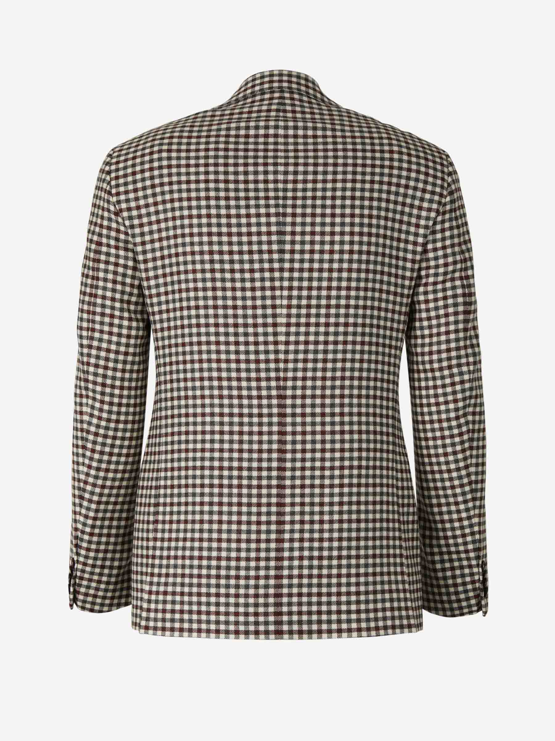 Outlet online Scabal Hombre Americana Motivo Cuadros Lana color Marrón sku 302-003253 01 - Foto 2