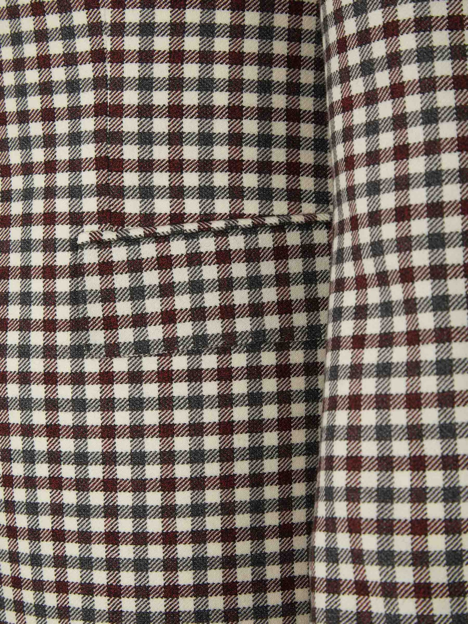 Outlet online Scabal Hombre Americana Motivo Cuadros Lana color Marrón sku 302-003253 01 - Foto 4