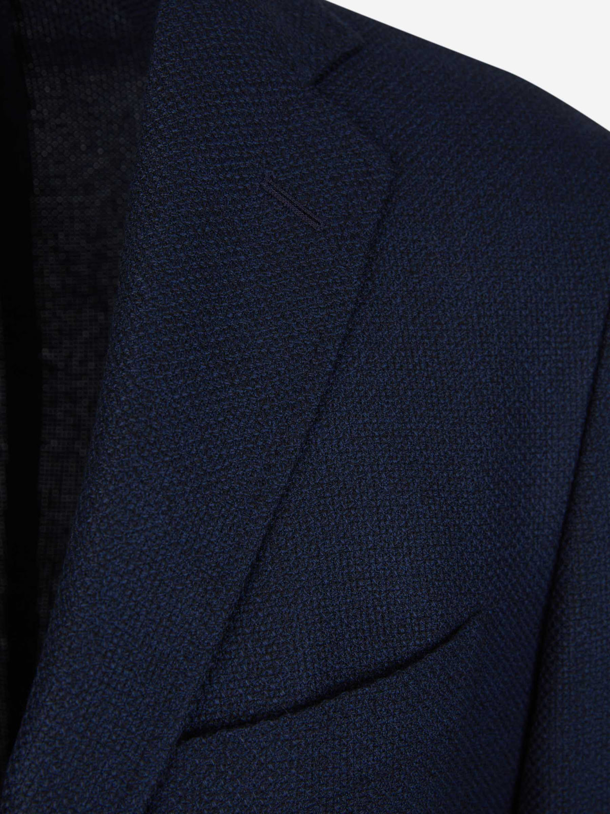 Outlet online Scabal Hombre Americana Texturizada Lana color Azul Noche sku 302-003256 01 - Foto 3