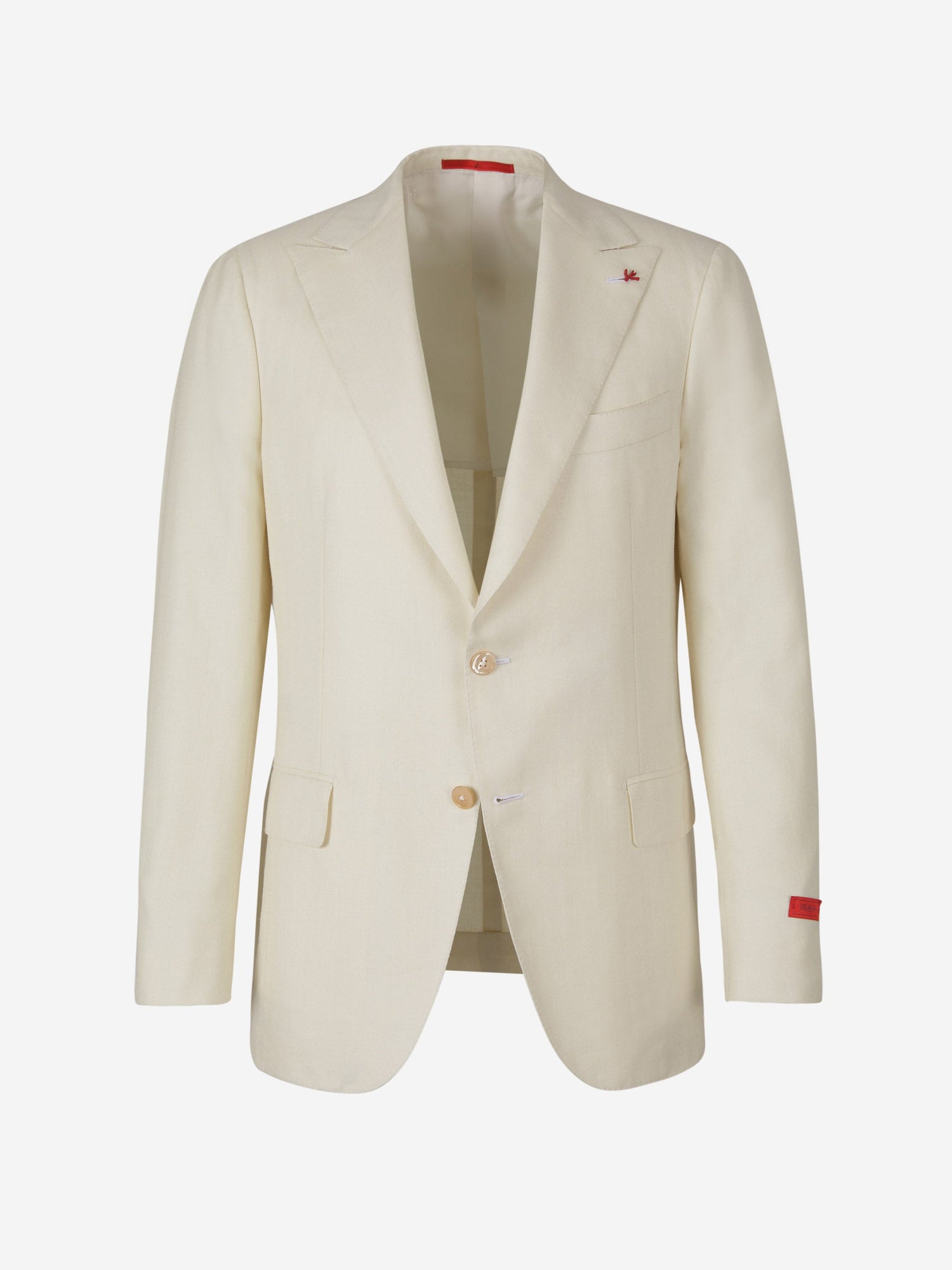 Outlet online Isaia Hombre Americana Mezcla Sarga color Marfil sku 302-003279 01 - Foto 1