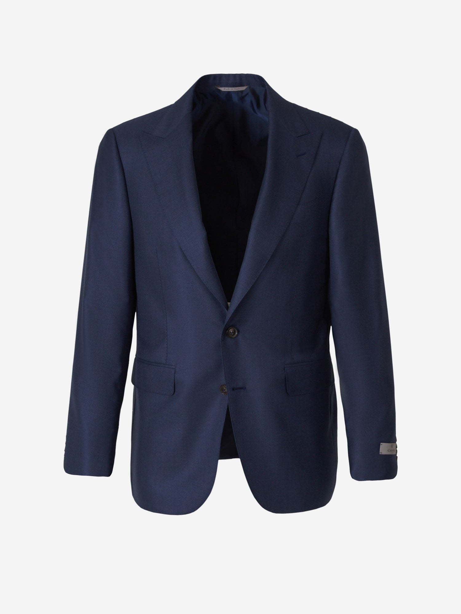 Outlet online Canali Hombre Americana Cashmere y Seda color Azul Cobalto sku 302-003316 01 - Foto 1