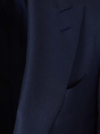 Outlet online Canali Hombre Americana Cashmere y Seda color Azul Cobalto sku 302-003316 01 - Foto 3