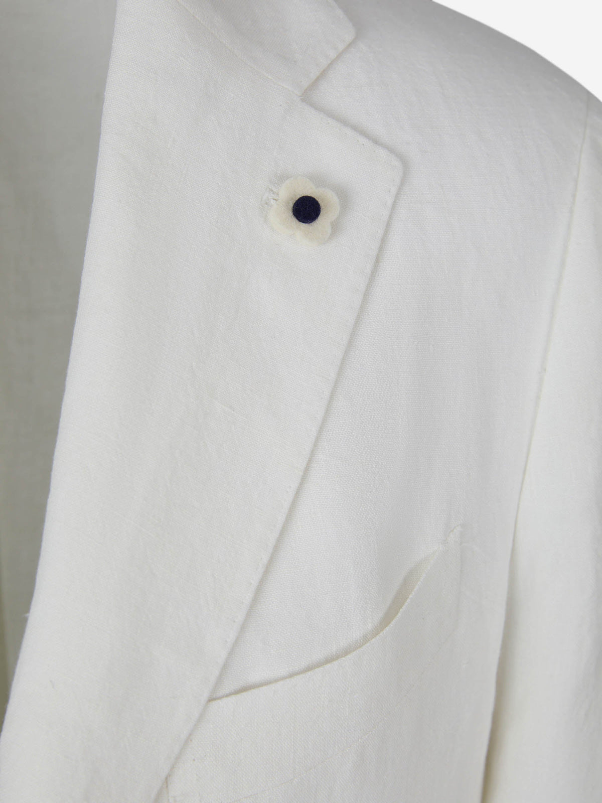Outlet online Lardini Hombre Americana Recta Lino color Marfil sku 302-003329 01 - Foto 3
