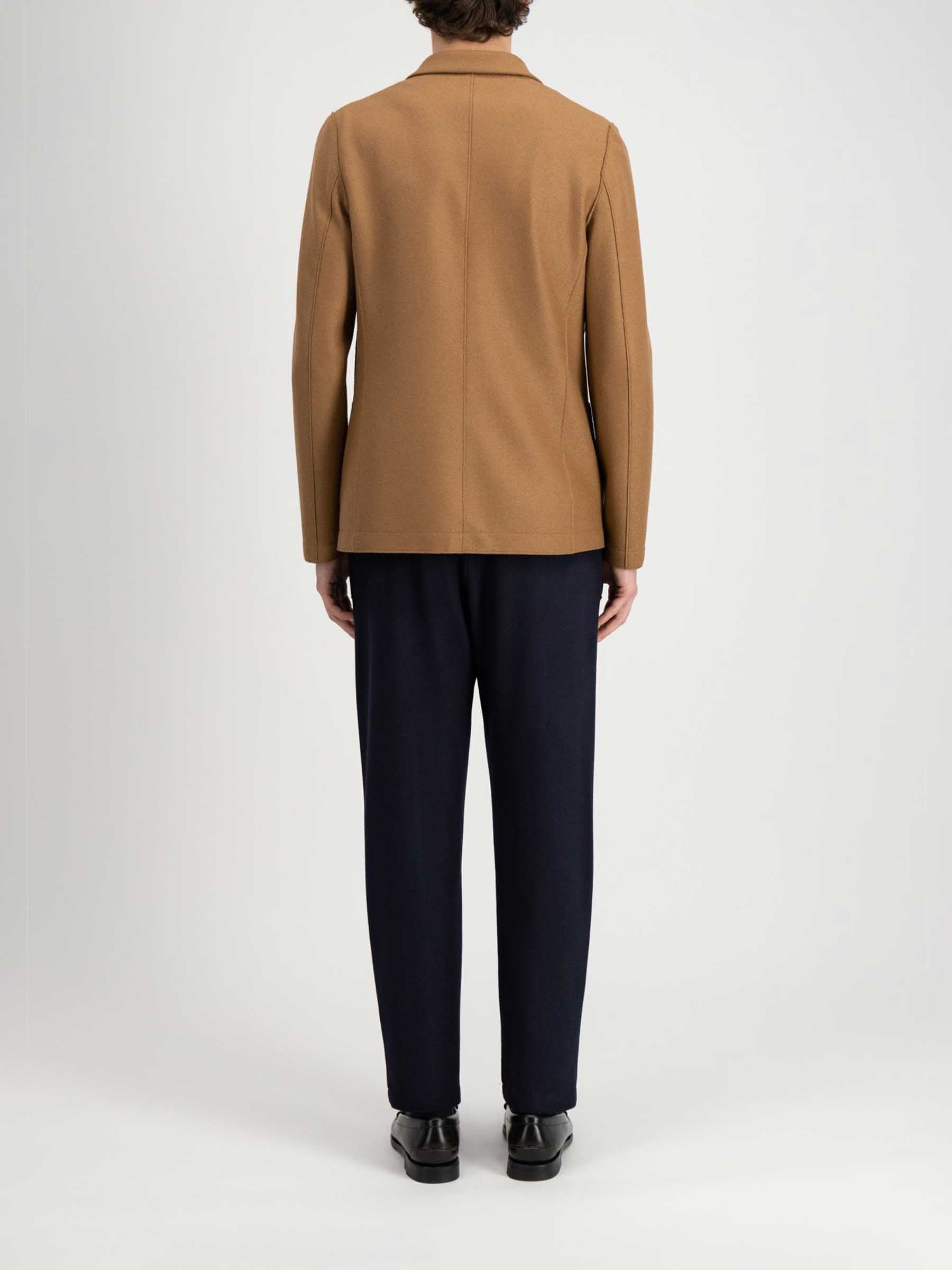 Outlet online Harris Wharf Hombre Americana Lana Ligera color Caramelo sku 302-003335 02 - Foto 4