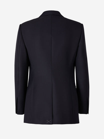 Outlet online McQueen Hombre Americana Lana Mohair color Azul Marino sku 302-003353 01 - Foto 2