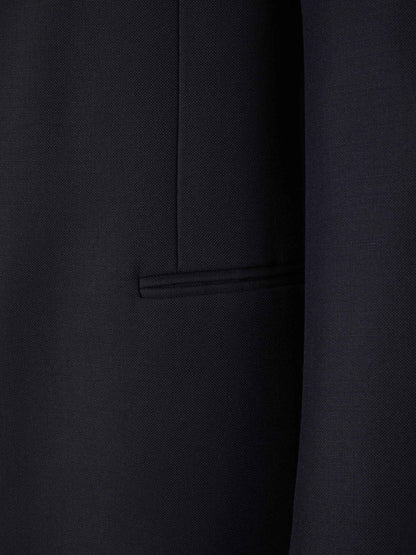 Outlet online McQueen Hombre Americana Lana Mohair color Azul Marino sku 302-003353 01 - Foto 4