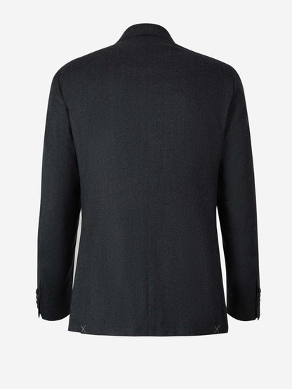 Outlet online Canali Hombre Americana Ligera Lana color Gris Oscuro sku 302-003357 01 - Foto 2