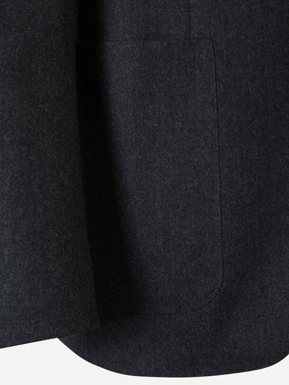 Outlet online Canali Hombre Americana Ligera Lana color Gris Oscuro sku 302-003357 01 - Foto 4