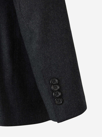 Outlet online Canali Hombre Americana Ligera Lana color Gris Oscuro sku 302-003357 01 - Foto 5