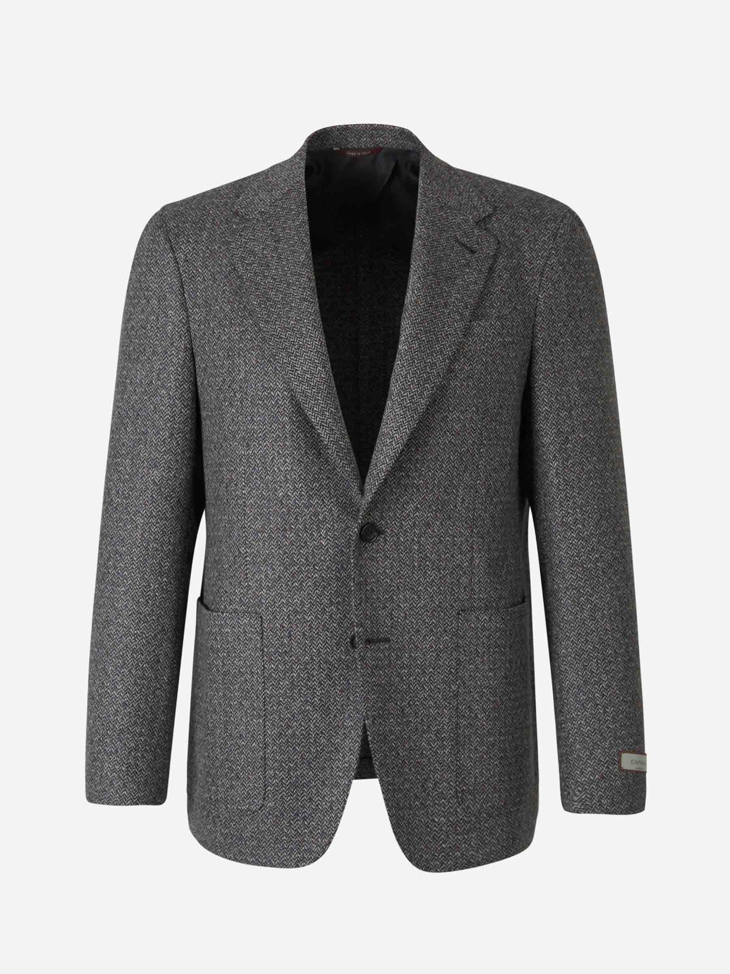 Outlet online Canali Hombre Americana Lana Y Cashmere color Gris Claro sku 302-003362 02 - Foto 1