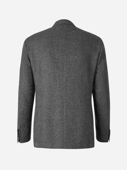 Outlet online Canali Hombre Americana Lana Y Cashmere color Gris Claro sku 302-003362 02 - Foto 2