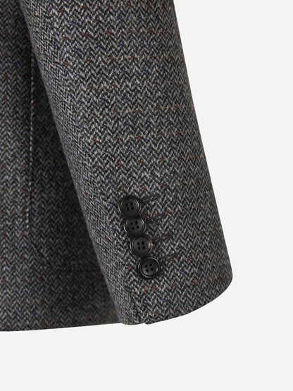 Outlet online Canali Hombre Americana Lana Y Cashmere color Marron sku 302-003362 01 - Foto 5