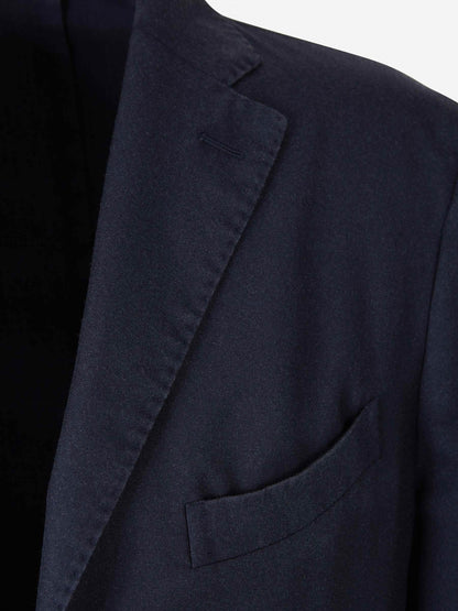 Outlet online Boglioli Hombre Americana Cashmere Y Seda color Azul Noche sku 302-003375 01 - Foto 3