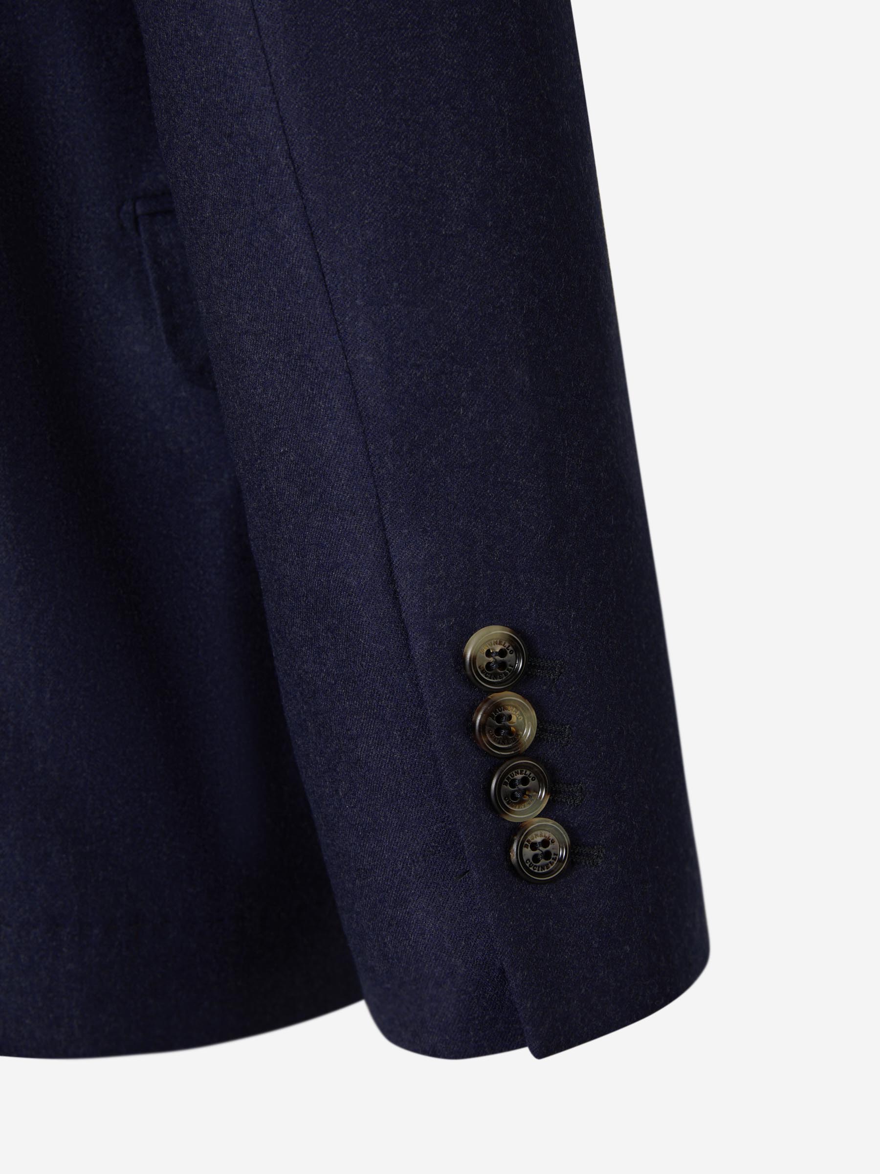 Outlet online Brunello Cucinelli Hombre Americana Cruzada Lana color Azul Marino sku 302-003382 01 - Foto 5