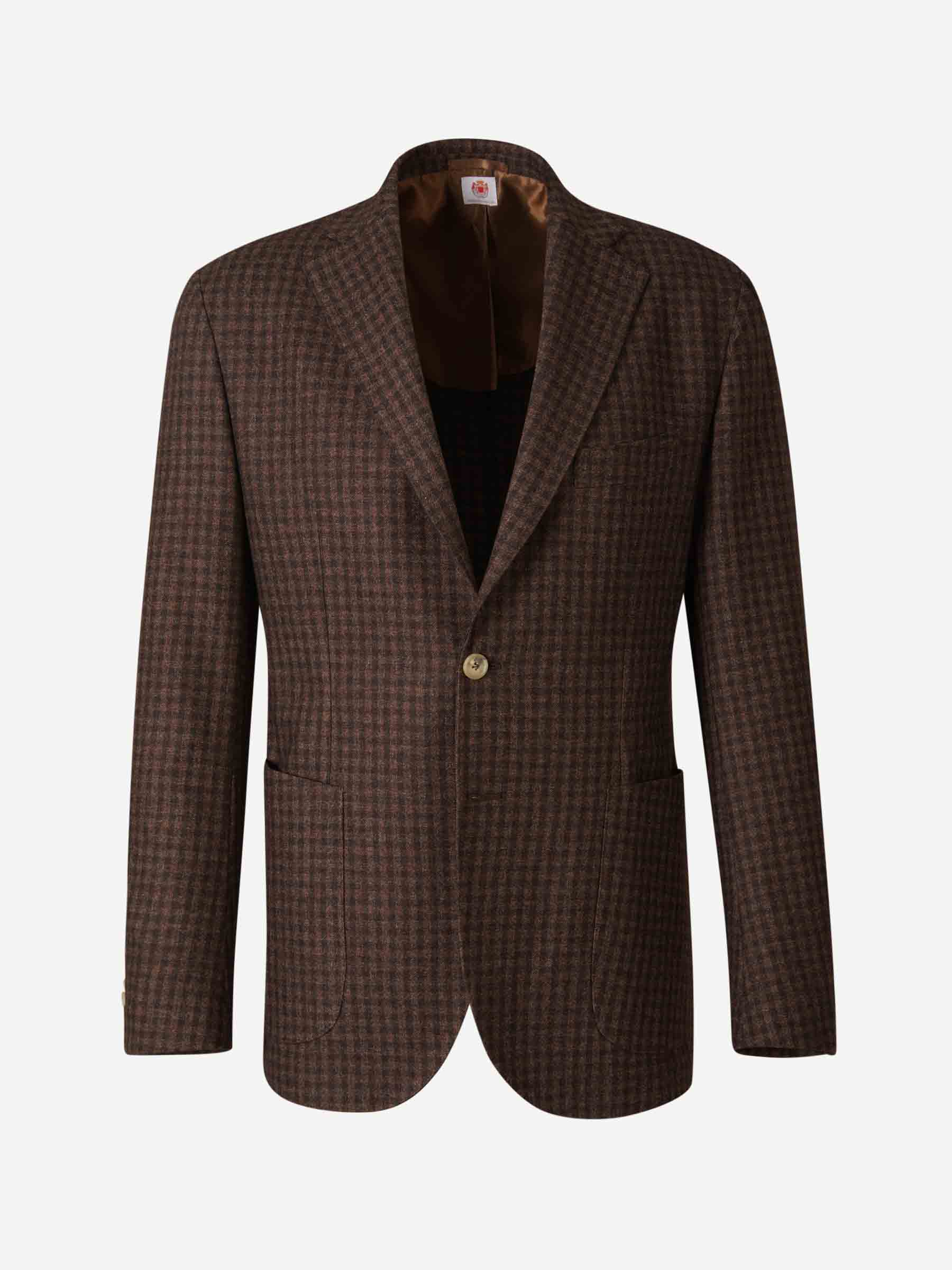 Outlet online Borrelli Hombre Americana Procida Cuadros color Negro sku 302-003387 01 - Foto 1