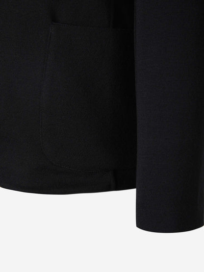 Outlet online Gran Sasso Hombre Chaqueta Punto Rainwool color Negro sku 302-003396 01 - Foto 5
