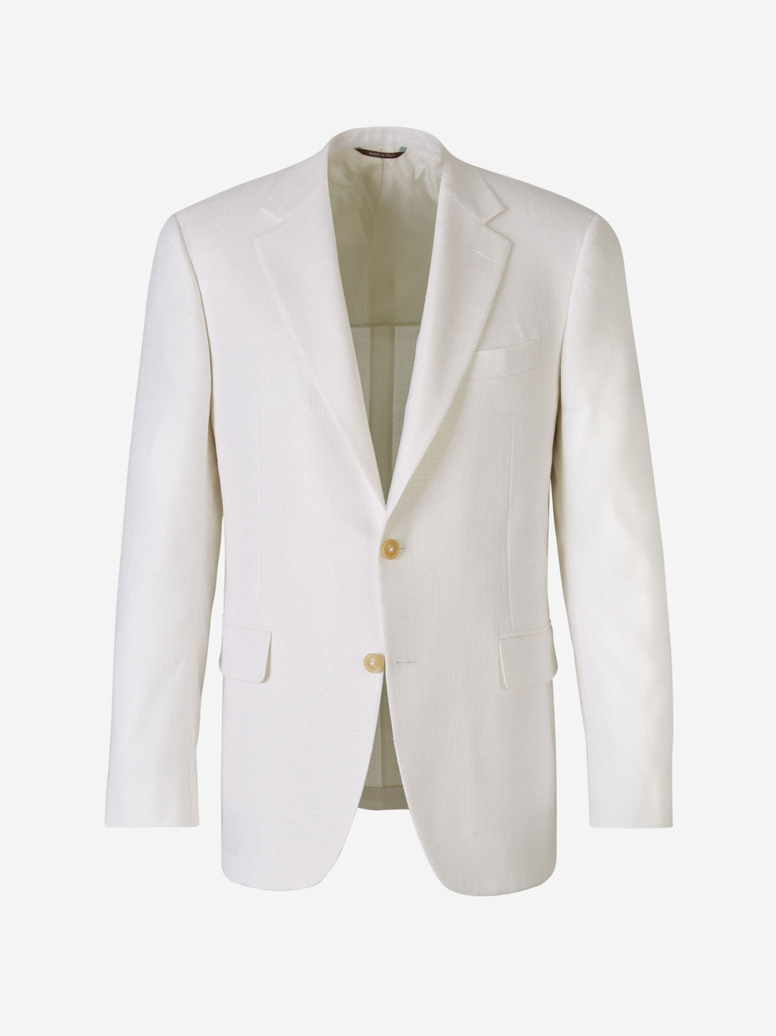 Canali Hombre Barcelona Americana Texturizada Seda color Marfil sku 302-003457 01 - Foto 1