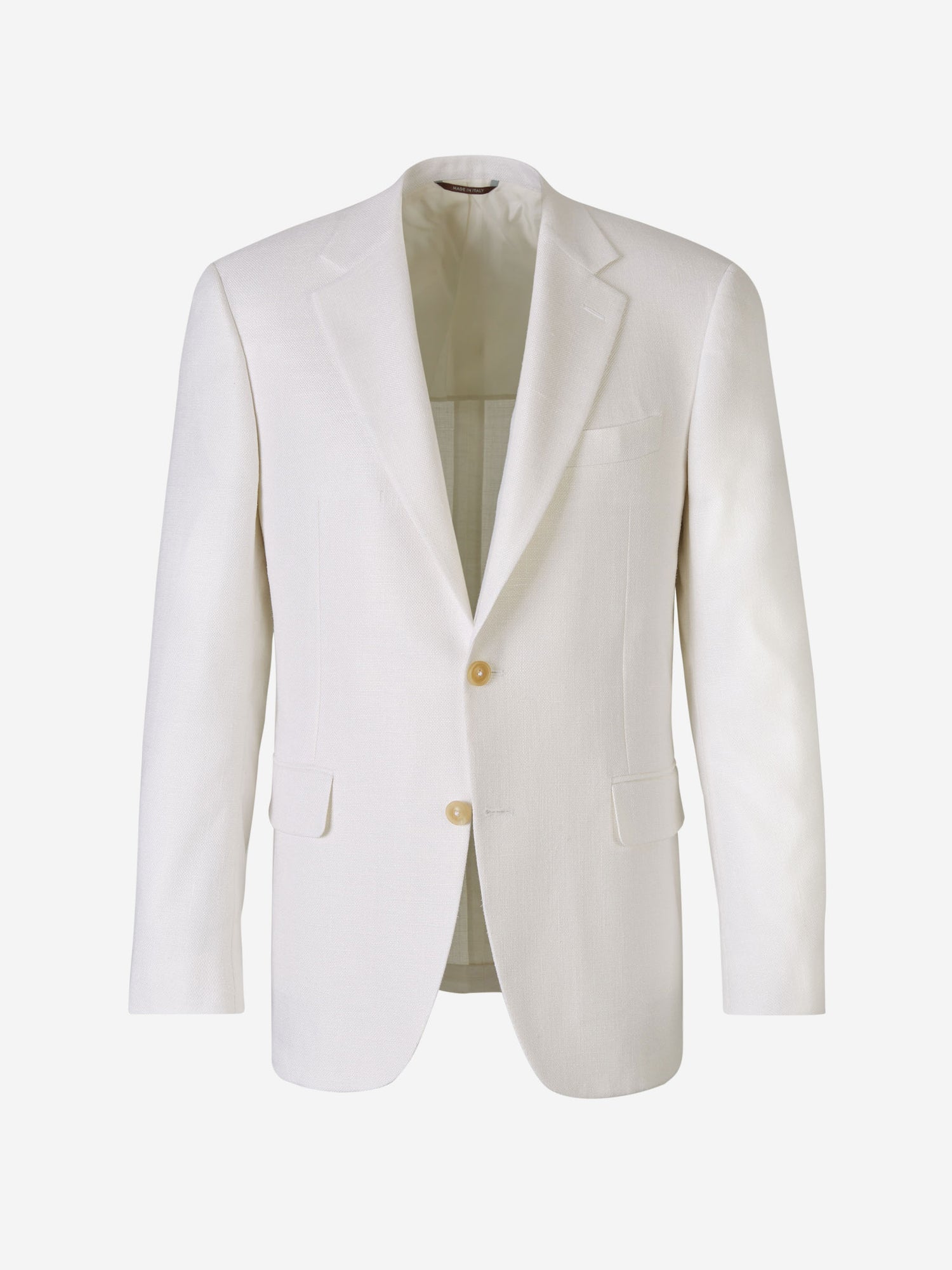 Canali Hombre Barcelona Americana Texturizada Seda color Marfil sku 302-003457 01 - Foto 1