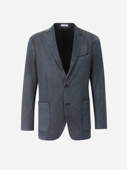 Outlet online Boglioli Hombre Americana Recta Lana color Azul Marino sku 302-003540 01 - Foto 1