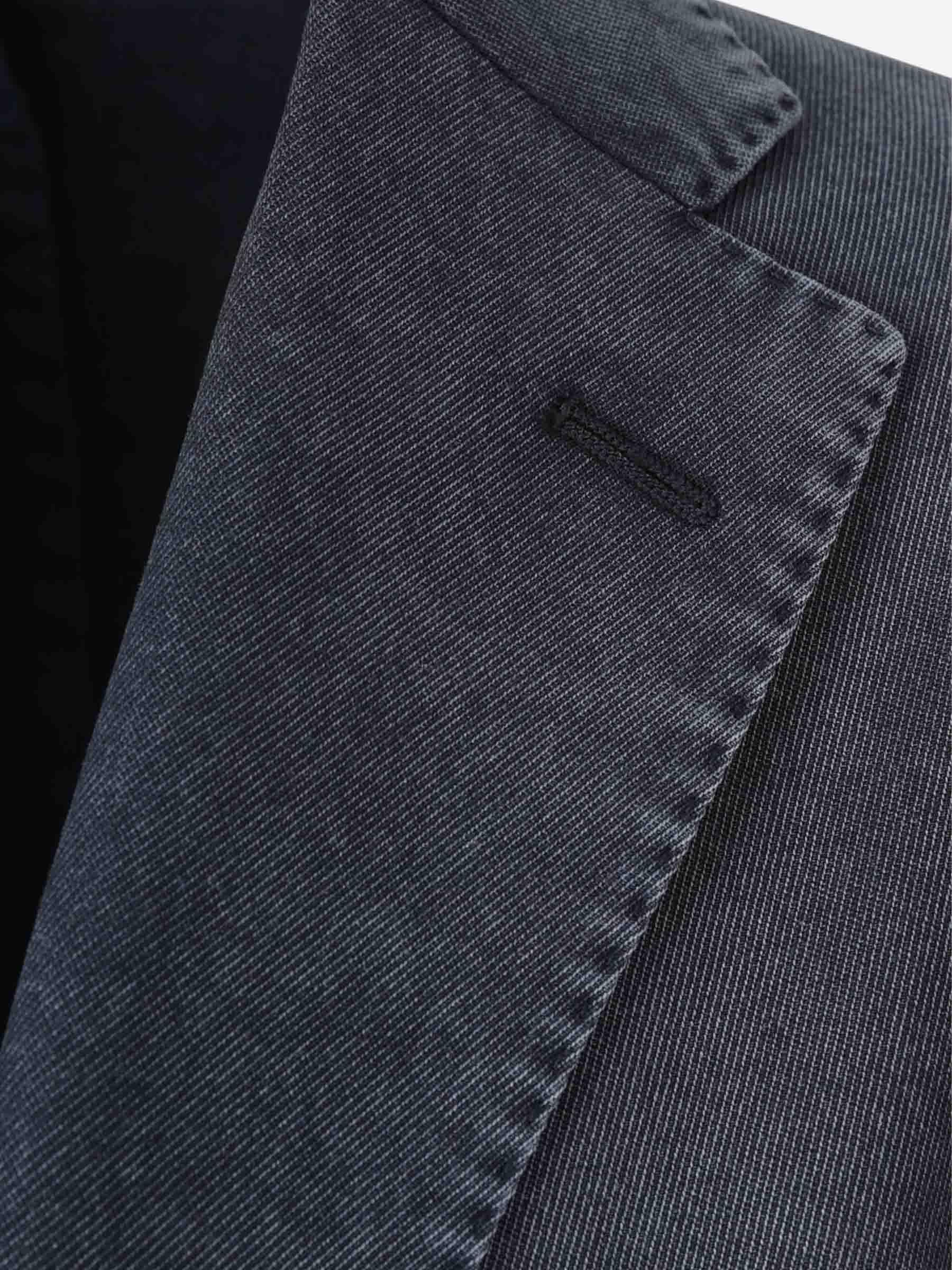 Outlet online Boglioli Hombre Americana Recta Lana color Azul Marino sku 302-003540 01 - Foto 3