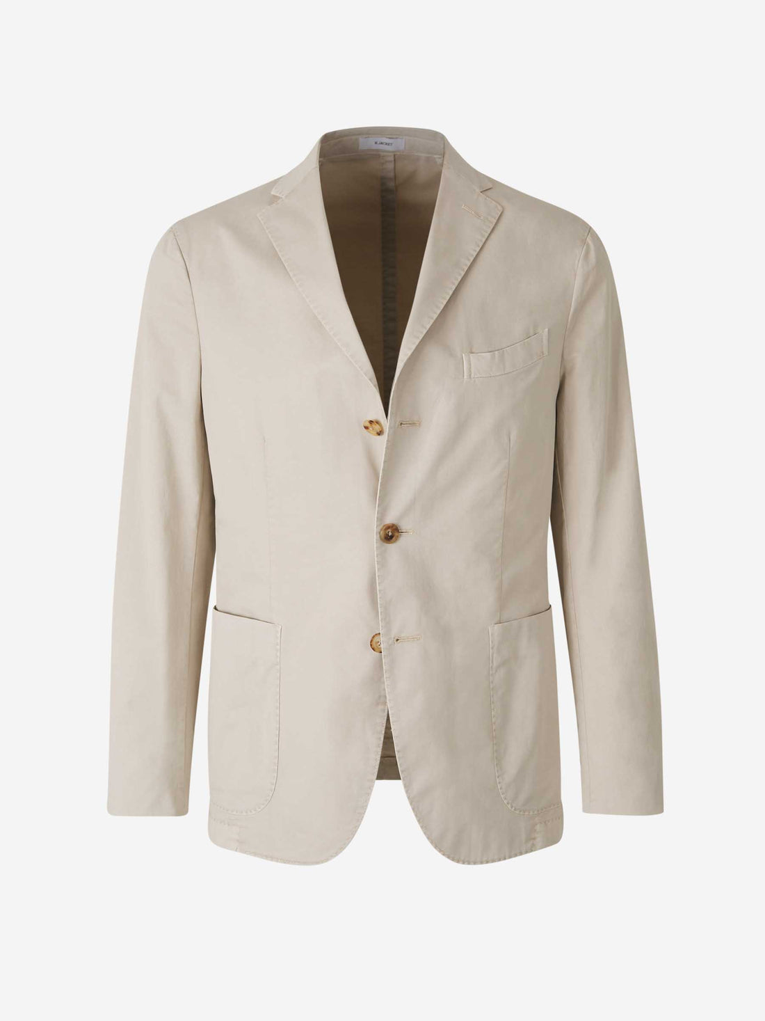 Boglioli Hombre Barcelona Americana Lisa Algodón color Beige sku 302-003543 02 - Foto 1