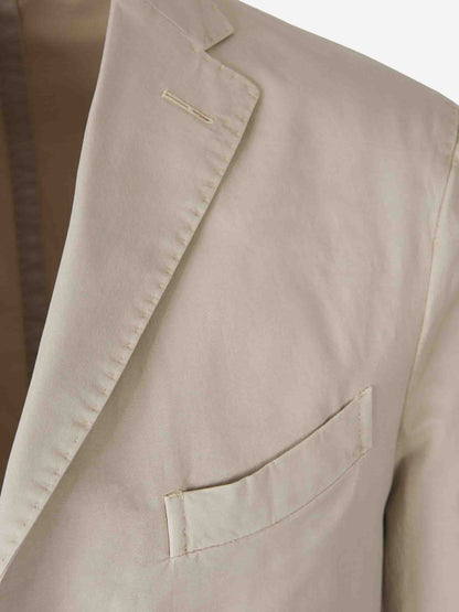 Boglioli Hombre Barcelona Americana Lisa Algodón color Beige sku 302-003543 02 - Foto 3