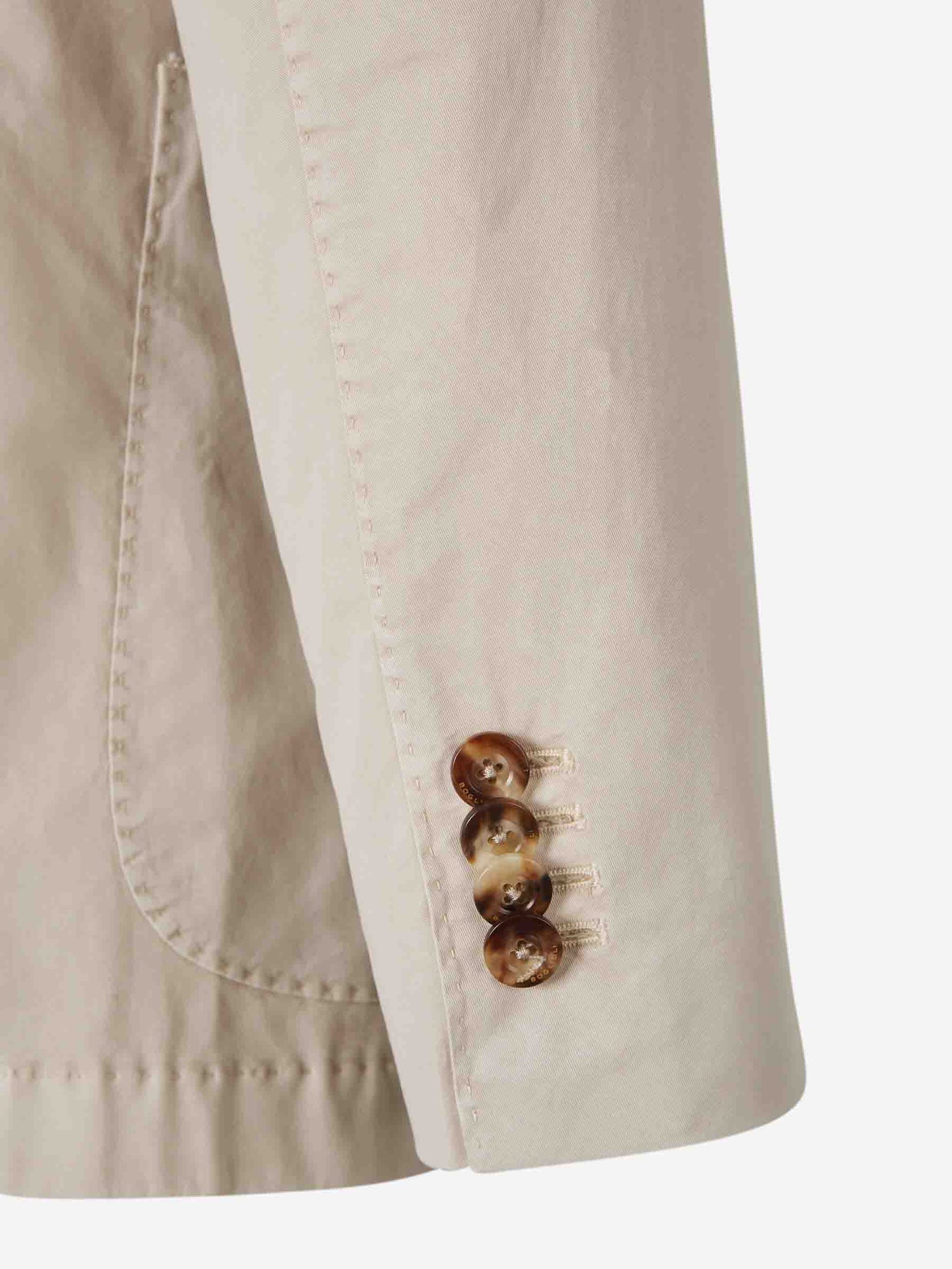 Boglioli Hombre Barcelona Americana Lisa Algodón color Beige sku 302-003543 02 - Foto 5
