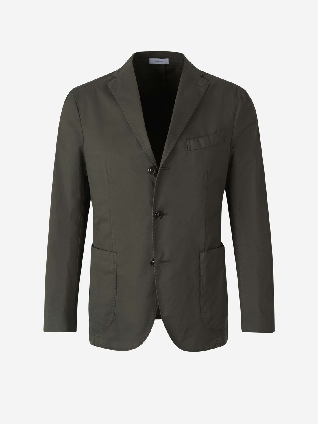 Boglioli Hombre Barcelona Americana Lisa Algodón color Verde Oscuro sku 302-003543 03 - Foto 1