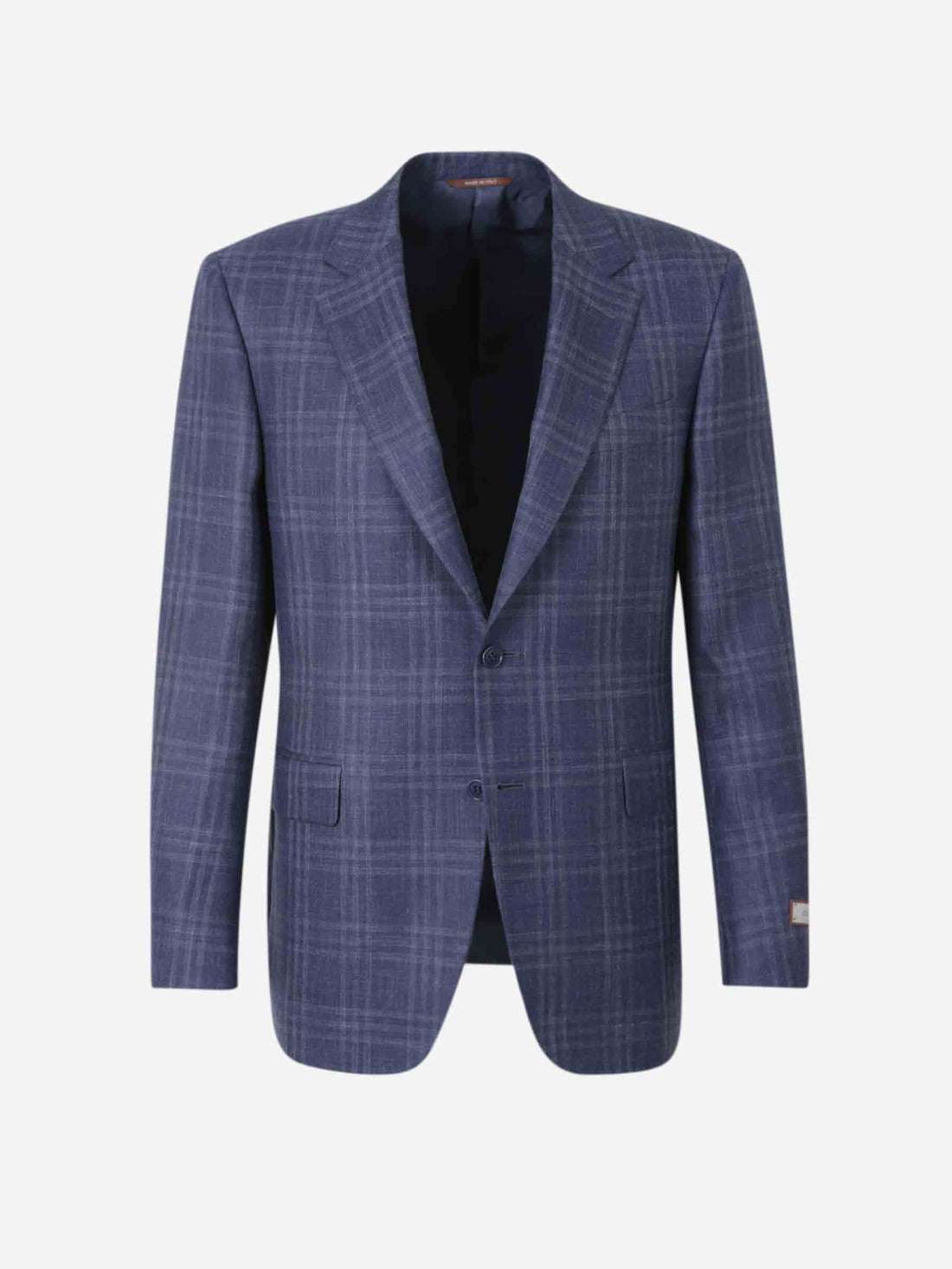 Canali Hombre Barcelona Americana Lana Cuadros color Azul Cobalto sku 302-003547 01 - Foto 1